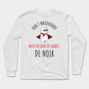 bear in shades de noir Long Sleeve T-Shirt